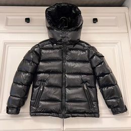 Jassen Nieuwe Kinderen Winter Donsjas Jongens Meisjes Mode Kinderjas Witte Eend Winddicht Parka Lange Leren Kraag Cap Warme jassen Babykleding