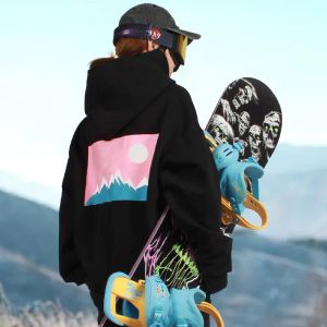 Jassen Nieuwe Skikleding Dames Winddicht Warm Fleece Minnaarjack Skiën Snowboarden Buitensporten Trui met capuchon Heren Skikleding