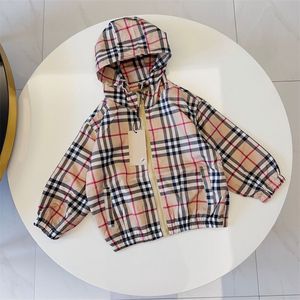 Jackets New Spring Fall Children's Coats Double-sided Jackets Boys Girls Coats Boys Trench Coats Baby clothes Girls Jackets Size 90cm-160cm A4