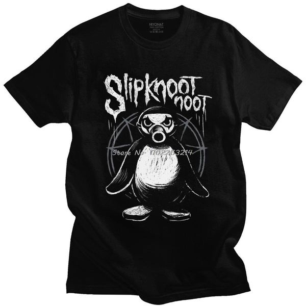 Chaquetas Novedad Noot Noot Pingu Camiseta para hombres Camisetas divertidas de algodón Pingüino Meme Camisetas divertidas de dibujos animados Manga corta Tops casuales Ropa