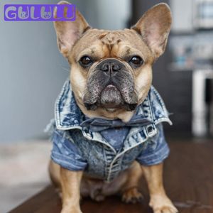 Chaquetas Ropa para perros, chaqueta vaquera para perros, ropa vaquera transpirable para cachorros, trajes, chaleco para perros pequeños y grandes, Chihuahua, Bulldog Francés