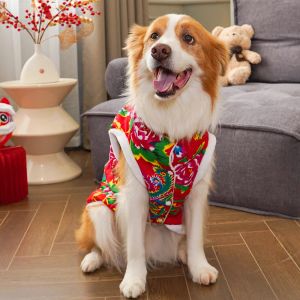 Vestes pour animaux de compagnie, printemps et été, débardeur à grande fleur du nord-est, chat en peluche, Alaska Golden Retrieve, vêtements pour chiens Samoyed, manteaux