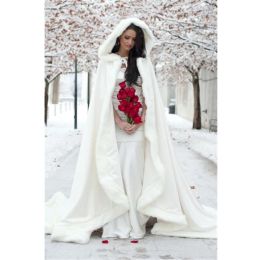 Jassen plus size winter bruids cape faux bont bruiloft mantels codeed perfect voor winter bruid bruidsmantels abaya