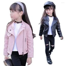 Vestes pu filles adolescents girls girls girn classic coats teen windbreaker vêtements de vêtements d'extérieur pour enfants 3-12 ans