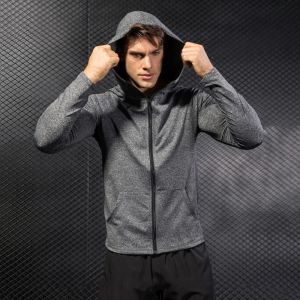 Jackets Running Chaqueta para hombres Camisa de manga larga Top Top Top Full Zip Sports Fitness Entrenamiento Gimnasio Activo 9002