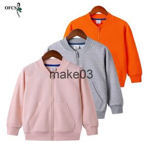 Jassen Selling 212 Jaar Oude Meisjes Jas Lente Kinderen Effen Katoen Fleece Kleding Jongens Jas Bovenkleding Kinderen Volledige Casual nieuwe Blazer J230728