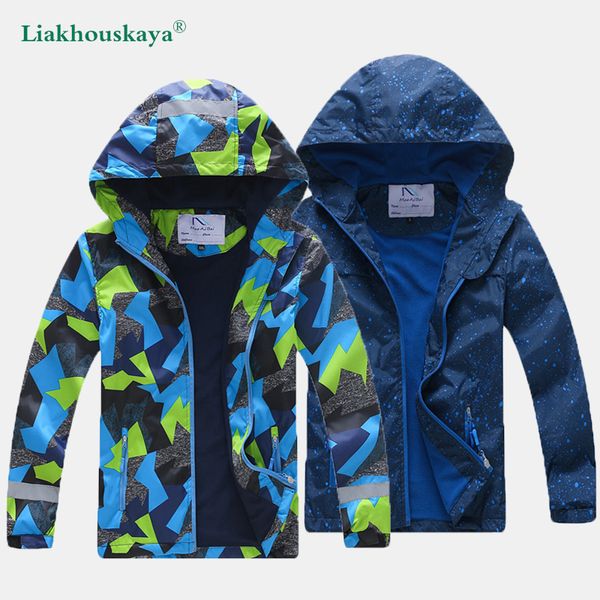 Vestes Sport Automne Enfants Veste Pour Garçons Vêtements Coréens Adolescents À Manches Longues Manteaux Enfants Coupe-Vent Imperméable 220928