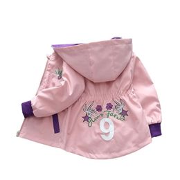 Jackets Spring Autumn Girls Fashion Jacket Uniforme de béastón Niños para niños dulces con cremallera Capacina