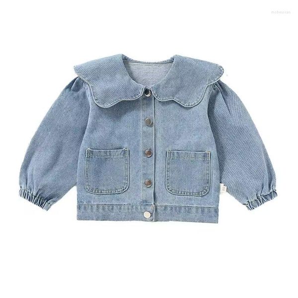 Chaquetas primavera otoño niños Denim para niñas bebé Corea abrigos moda niño prendas de vestir Jeans Jackets2 4 6 7 año 2023 Jean