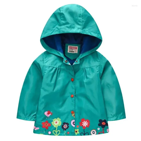 Vestes printemps automne extérieur filles veste de pluie légère impression enfants imperméables imperméable à capuche enfants Jacket1-5T