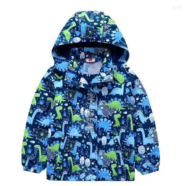 Vestes printemps automne étanche imprimé animal tleece enfant manteau bébé grenards enfants swearwear enfants tenues de 3-12 ans