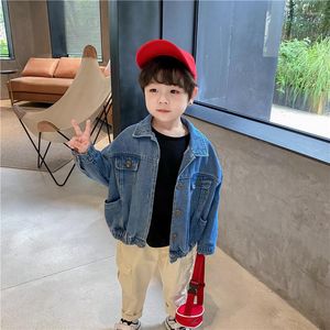 Jackets Spring Kids Boy Baby Taille Losse spijkerjaskleding voor Toddler Boys Outfits Casual 1-6 jaar kleding Coats