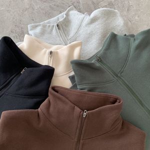 Luu designer jas jasjes heren half zip hoodie populair voor mannen en vrouwen joggers rennen