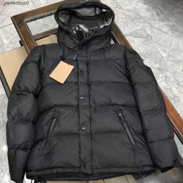 Chaquetas Gruesas Nueva chaqueta para hombre Cremallera Parka para mujer Impresión de letras Parejas de invierno Abrigo de diseñador Ropa de abrigo Abrigo corto negro para chaleco Ropa de Londres