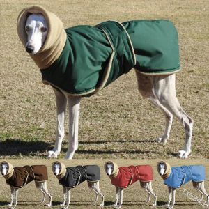 Jassen verdikte huisdierkleding Warm Koudvrij katoenen kostuum Grote honden Winterjas magische stickers gemakkelijk te doen opstellen van de hound jas