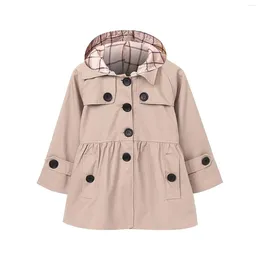 Chaquetas niños pequeños niños niñas chicas botones casuales sarild chaqueta abrigo manga larga con capucha espesada ropa de abrigo