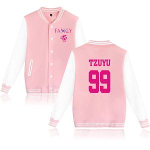 Vestes Deux fois Kpop K Pop veste fantaisie personnalisé Harajuku décontracté 2019 offre spéciale femmes et hommes à manches longues collège Baseball vestes grande taille