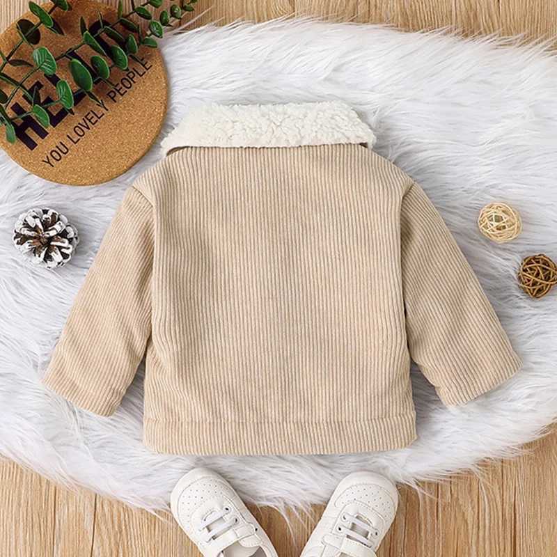 Jackets Warm Jacket Outwear For Newborn Baby Boy 0-3 Years old Casual Fashion Winter Cotton Coat Long Sleeve Toddler Kids ClothesL2405L2405
