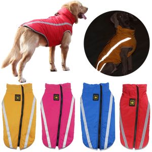 Vestes Vestes pour chiens imperméables pour gros chiens hiver chauds veste de chien veste de compagnie de compagnie de compagnie de la sécurité