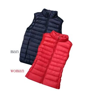 Vestes Gilet en plumes de canard blanc manteau ultraléger pour hommes et femmes sans manches vers le bas gilet chaud doudoune printemps mode gilet femmes manteaux