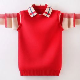 Vestes d'hiver vêtements pour enfants vêtements pour garçons pull pull à tricoter vêtements pour enfants produits en coton garder au chaud pull garçon 231025