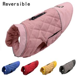 Vestes d'hiver pour chiens, vêtements réversibles pour chiens, gilet imperméable et chaud pour grands chiens, Husky Golden Retriever Labrador, Costumes pour animaux de compagnie