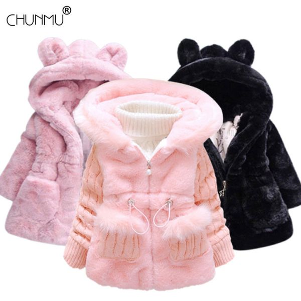 Vestes hiver fausse fourrure né bébé fille vêtements chaud enfants épaissir veste pour filles manteaux enfants vêtements 221028