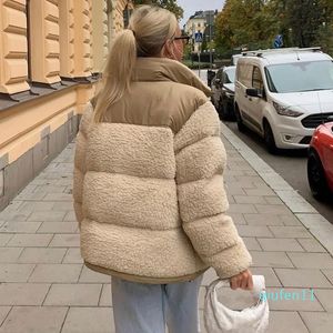 Vestes d'hiver veste polaire femmes fausse peau de mouton manteaux d'extérieur femme manteau de fourrure en daim