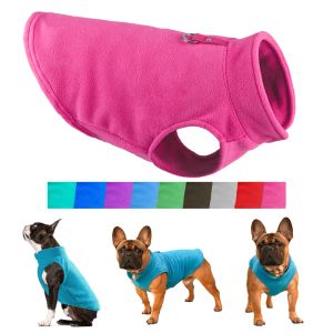 Jassen Winter Fleece Pet Dog Dessen Puppy Kleding Franse Bulldog Coat Pug Costumes Jacket voor kleine honden Chihuahua Vest Yorkie Kitten