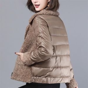 Jackets Winter Jacket Lagen Koreaanse stijl Vrouw Aesthetische puffer Lange kleding Vrouwelijke kledingjas naar beneden Parka Dames S Hooded 220818