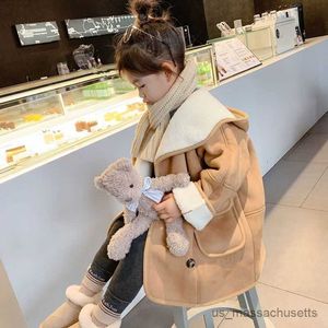 Vestes hiver enfants khaki parka veste enfants vêtements filles veste garçons vêtements faux manteau