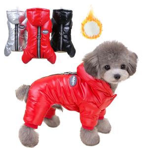Vestes Vestes Winter Puppy Clothes rembourrés chauds imperméables vêtements pour chiens pour les petits chiens chats français Bulldog sweatons yorkies