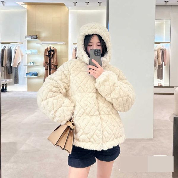 Vestes Nanyou pour femmes, manteau en laine haut de gamme, début de l'automne et de l'hiver, motif Jacquard 3D avec lettres complètes, 38WE