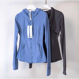 Chaquetas Yoga Definir Desgaste Sudaderas con capucha Sudaderas Lu-088 Mujeres Diseñadores Chaqueta deportiva Abrigos Moda Fiess Hoodys Buceo Chothing Transpirable 688s