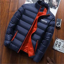 Chaquetas para hombre, novedad de 2022, chaquetas de invierno, Parka para hombre, otoño cálido, marca TRAPSTAR, abrigos ajustados para hombre, cortavientos informal acolchado para hombre, M-5XL L220924