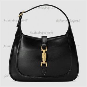 Jackie 1961 Medium lederen schoudertas 636709 Luxurys Designers Mini Hobo 1961 Signature Klassieke zwarte lederen handtas Crossbody kleine portemonnee