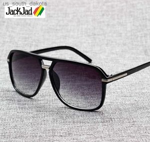 JackJad 2021 mode hommes Cool carré Style dégradé lunettes de soleil conduite Vintage marque Design pas cher lunettes de soleil Oculos De Sol 1155 L230523