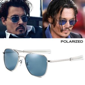 JackJad 2022 Vintage clásico ejército militar estilo piloto gafas de sol polarizadas para hombres diseño de marca gafas de sol bayoneta templos 1219