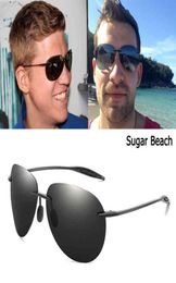 Jackjad Fashion Sport marco sin borde de azúcar Gafas de sol de estilo playa Men Design de marca de piloto polarizado Sol Gastes Oculos Sol5353413