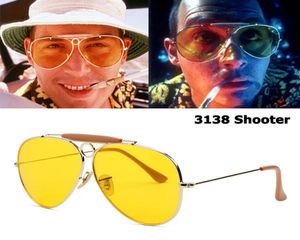 Jackjad New Fashion 3138 Shooter Style Vintage Aviation Sunglasses Metal Circle Brand Design Sun Glasses OCULOS DE SOL AVEC HOOD C8570786