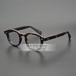 Jackjad Top Quality Acétate Cadre Johnny Depp Lemtosh Style Frame de lunettes vintage des lunettes de conception de marque ronde vintage verres optiques FR215R