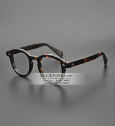 Jackjad Top Quality Acétate Frame Johnny Depp Lemtosh Style Fames de lunettes vintage Round Brand Design Eyeglass Optical Lunes FR7213029