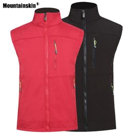 Jacksanqi vrouwen heren wandelen softshell vest outdoor sport camping klimmen trekking thermische mouwloze jassen mannelijke jassen RA344 210923