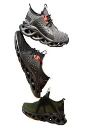 Jackshibo Work Safety Chaussures pour hommes Bottes d'été respirantes travaillant en acier Antismashing Construction Safety Work Sneakers Y20058993816
