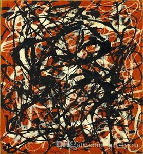 Jackson Pollock Form Handbeschilderd HD Print Graffiti Art olieverfschilderij Home Decor Kunst aan de muur op hoogwaardig canvas Multi maten 6945390