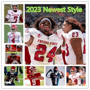 Jacob Isaia Jacob Holmes Fresno State Jersey 75 Braylen Nelson 28 Jomarion Briggs 11 Mikel Barkley Fresno State Bulldogs Maillots de football cousus sur mesure pour jeunes hommes