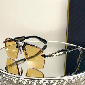 JACQ MAR MAG Sonnenbrille, luxuriöse Qualität, randlos, verdickte Gläser, SILVERTON-Metallrahmen mit klassischen Designer-Sonnenbrillen für Männer und Frauen, Originalverpackung