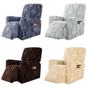 Jacquard Chair Cover Elastische Fauteuil Snowcover voor Woonkamer All-inclusive Recliner Sofa Spandex Couch Protector 211116