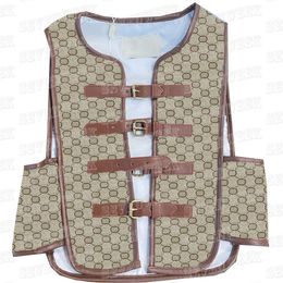 Gilets de chevalier en Jacquard avec lettres, chemises pour femmes, vestes sans manches, créateurs de mode, manteaux, vêtements Design, 246W