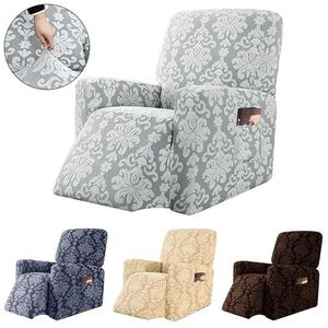 Jacquard Recliner Sofa Chair Cover Elastische Armstoel Slipcover All-inclusive Relax Massage 211207